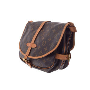 Louis Vuitton Shoulder bag Monogram Saumur Brown
